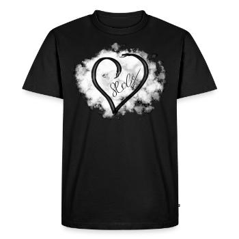 Œuvre d’art cool Holy - T-shirt Premium bio Homme - noir - Devant - Nico (187cm)