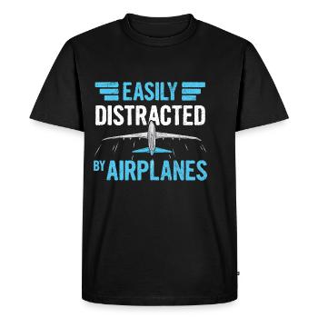 Aviation saying for an aircraft technician - Men's Premium Organic T-Shirt - black - Front - Nico (187cm)