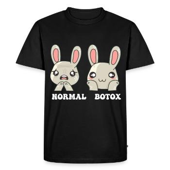 Lapin de Pâques Chirurgien plasticien Botox - T-shirt Premium bio Homme - noir - Devant - Nico (187cm)
