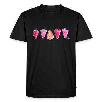 * BAM * be_different - T-shirt Premium bio Homme - noir - Devant - Nico (187cm)