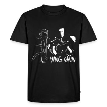 Wing chun Wingtsun - T-shirt Premium bio Homme - noir - Devant - Nico (187cm)
