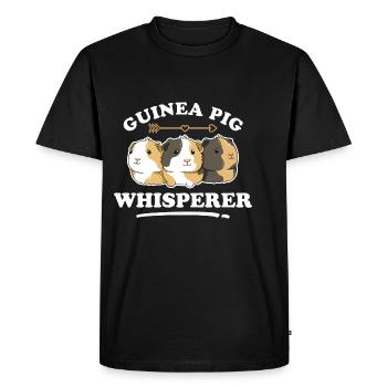 Guinée Pig Whisperer Design pour un cobaye - T-shirt Premium bio Homme - noir - Devant - Nico (187cm)