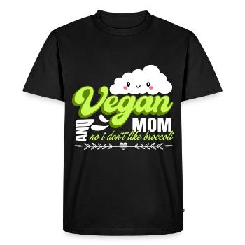 Humorous Broccoli Of Vegetarians Quote - Men's Premium Organic T-Shirt - black - Front - Nico (187cm)