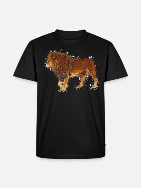 Lion - T-shirt Premium bio Homme - noir