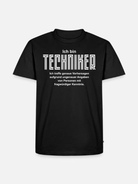 Techniker - Men's Premium Organic T-Shirt - black