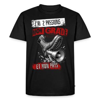 "Grade and Country" for Enthusiasts - Men's Premium Organic T-Shirt - black - Front - Nico (187cm)