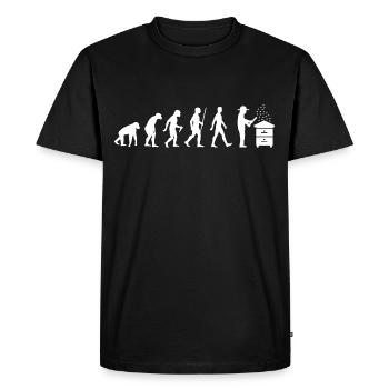 Evolution de l’apiculture Développement de l’apiculture Apiculteur - T-shirt Premium bio Homme - noir - Devant - Nico (187cm)