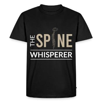 physiotherapy - Men's Premium Organic T-Shirt - black - Front - Nico (187cm)