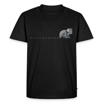 Traces de koala Empreintes de koala Traces de koala Traces de koala - T-shirt Premium bio Homme - noir - Devant - Nico (187cm)
