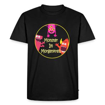 éducateur - T-shirt Premium bio Homme - noir - Devant - Nico (187cm)