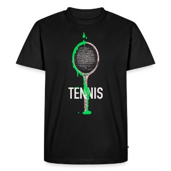 Tennis - raquettes de tennis - T-shirt Premium bio Homme - noir - Devant - Nico (187cm)