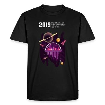 Zone 51 - T-shirt Premium bio Homme - noir - Devant - Nico (187cm)