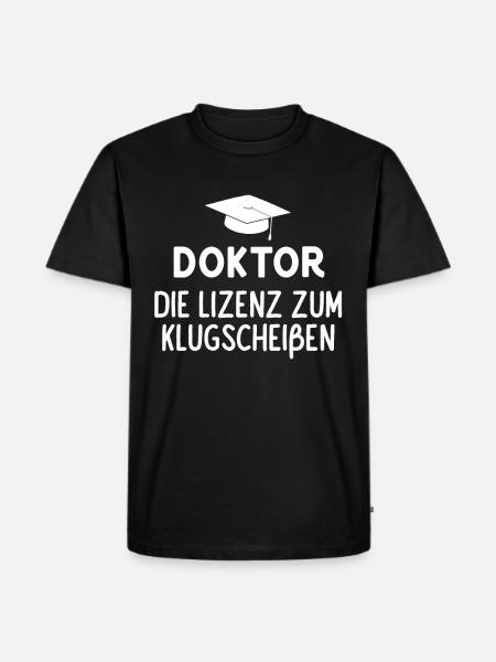 Doktor Doktortitel - Männer Premium Bio T-Shirt - Schwarz