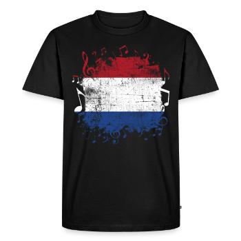 Hollande Musique - T-shirt Premium bio Homme - noir - Devant - Nico (187cm)