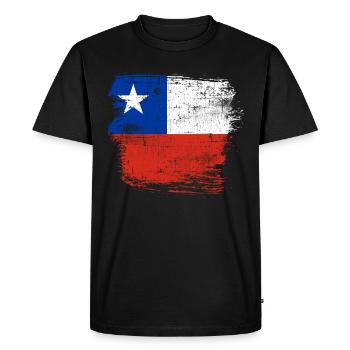 Chili - T-shirt Premium bio Homme - noir - Devant - Nico (187cm)