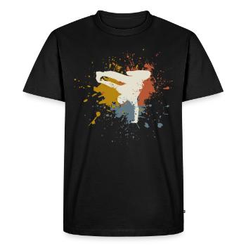 Breakdance retro - Men's Premium Organic T-Shirt - black - Front - Nico (187cm)