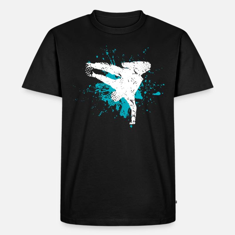 Breakdance - Männer Premium Bio T-Shirt - Schwarz