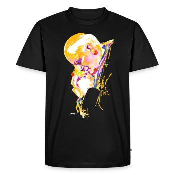 Saint-Pape Jean-Paul 2. karol wojtyła - T-shirt Premium bio Homme - noir - Devant - Nico (187cm)