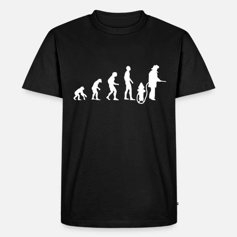 Evolution du service incendie - T-shirt Premium bio Homme - noir