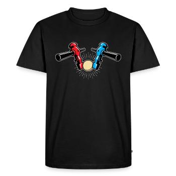 Table football Table football Kicker Football Humor - Men's Premium Organic T-Shirt - black - Front - Nico (187cm)
