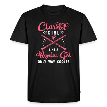 Clarinette clarinettiste clarinettiste humor - T-shirt Premium bio Homme - noir - Devant - Nico (187cm)