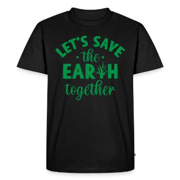 environmental Protection - Men's Premium Organic T-Shirt - black - Front - Nico (187cm)