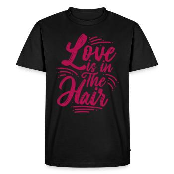 hair stylist - Men's Premium Organic T-Shirt - black - Front - Nico (187cm)