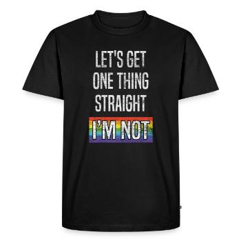 LGBT - T-shirt Premium bio Homme - noir - Devant - Nico (187cm)