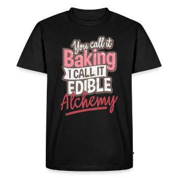Cuire le boulanger - T-shirt Premium bio Homme - noir - Devant - Nico (187cm)
