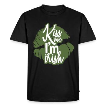 Irlandais de la Saint-Patrick - T-shirt Premium bio Homme - noir - Devant - Nico (187cm)