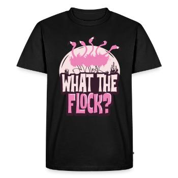 Flamingo - T-shirt Premium bio Homme - noir - Devant - Nico (187cm)