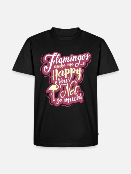 flamingo - Men's Premium Organic T-Shirt - black