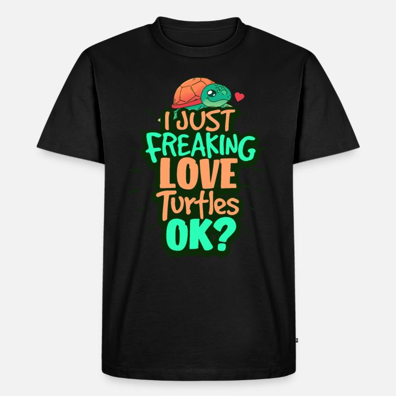 Schildkröte - Männer Premium Bio T-Shirt - Schwarz