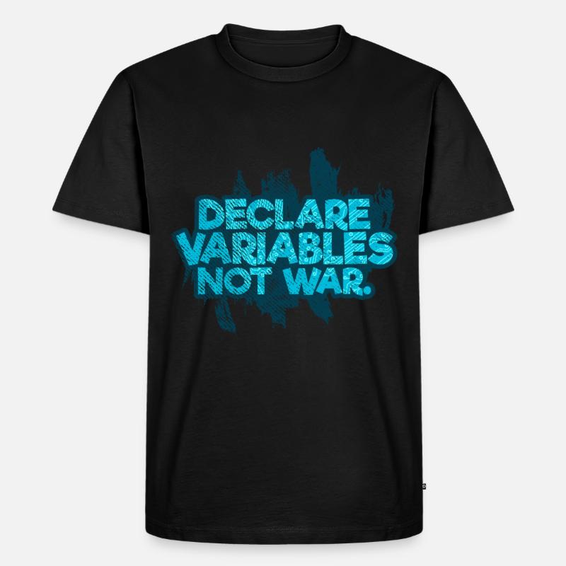 Programmieren Informatiker - Männer Premium Bio T-Shirt - Schwarz