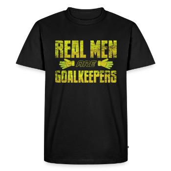 Gardien de but - T-shirt Premium bio Homme - noir - Devant - Nico (187cm)