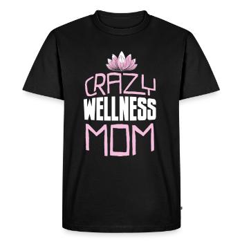 Massage masseur maman - T-shirt Premium bio Homme - noir - Devant - Nico (187cm)