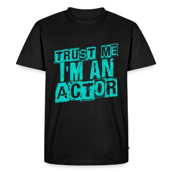 Acteur - T-shirt Premium bio Homme - noir - Devant - Nico (187cm)
