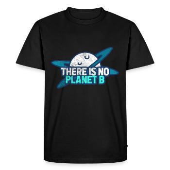 Protection de l’environnement Protection du climat - T-shirt Premium bio Homme - noir - Devant - Nico (187cm)