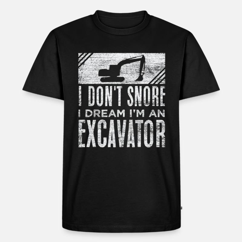 Bagger - Männer Premium Bio T-Shirt - Schwarz