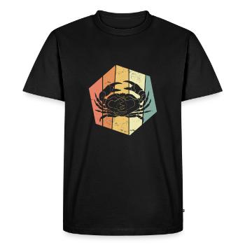 Crabe crabe crabe cru - T-shirt Premium bio Homme - noir - Devant - Nico (187cm)
