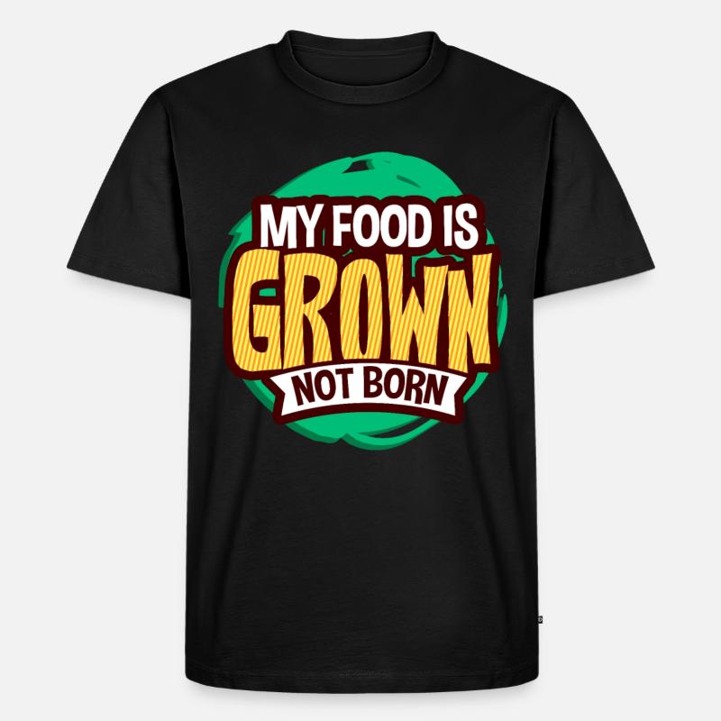 Vegan Veganer - Männer Premium Bio T-Shirt - Schwarz