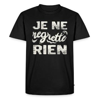 France français - T-shirt Premium bio Homme - noir - Devant - Nico (187cm)