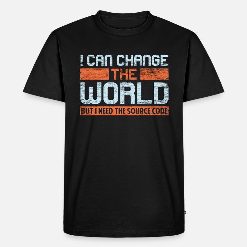 Programming Nerd Computer Science - Men's Premium Organic T-Shirt - black