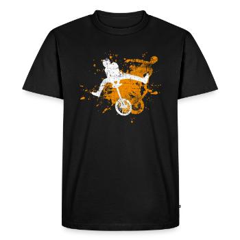 Monocycle - T-shirt Premium bio Homme - noir - Devant - Nico (187cm)