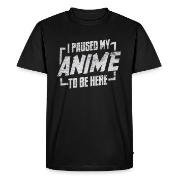Anime - T-shirt Premium bio Homme - noir - Devant - Nico (187cm)