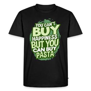 Pâtes pâtes - T-shirt Premium bio Homme - noir - Devant - Nico (187cm)