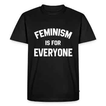 Feminismus - Männer Premium Bio T-Shirt - Schwarz - Vorne - Nico (187cm)