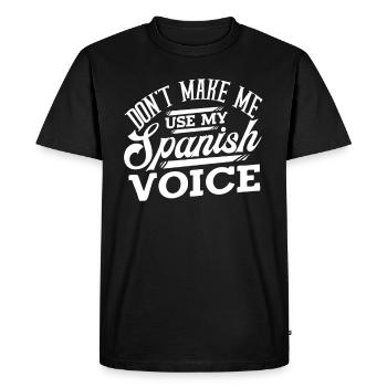 Spain Spanish - Men's Premium Organic T-Shirt - black - Front - Nico (187cm)
