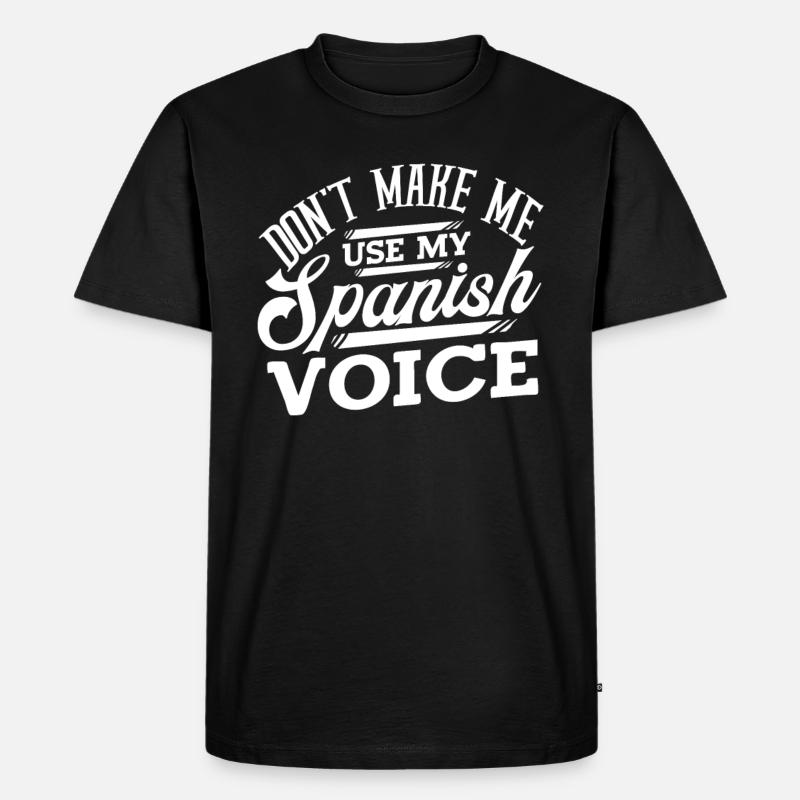 Spanien Spanisch - Männer Premium Bio T-Shirt - Schwarz