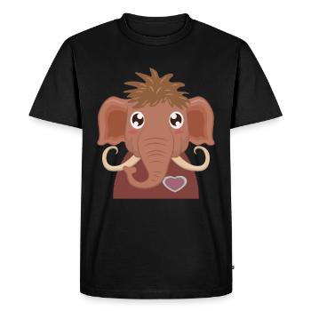 mammoth - Men's Premium Organic T-Shirt - black - Front - Nico (187cm)